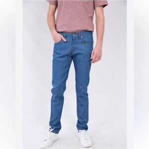 NAKED & FAMOUS Skinny Guy Lightweight Natural Selvedge Cotton Blue Jeans Size 31